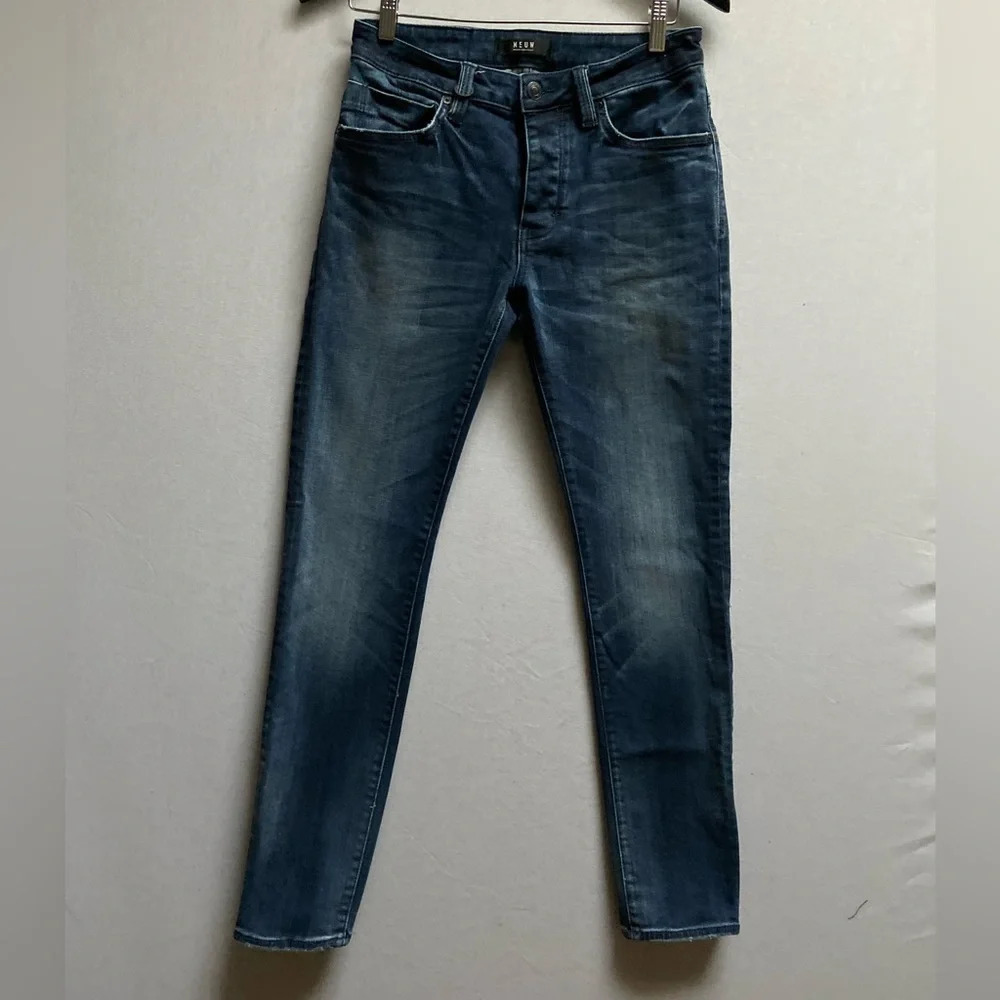Neuw Denim Lou Slim Button Fly Straight Leg Blue Jeans Men’s Size 28